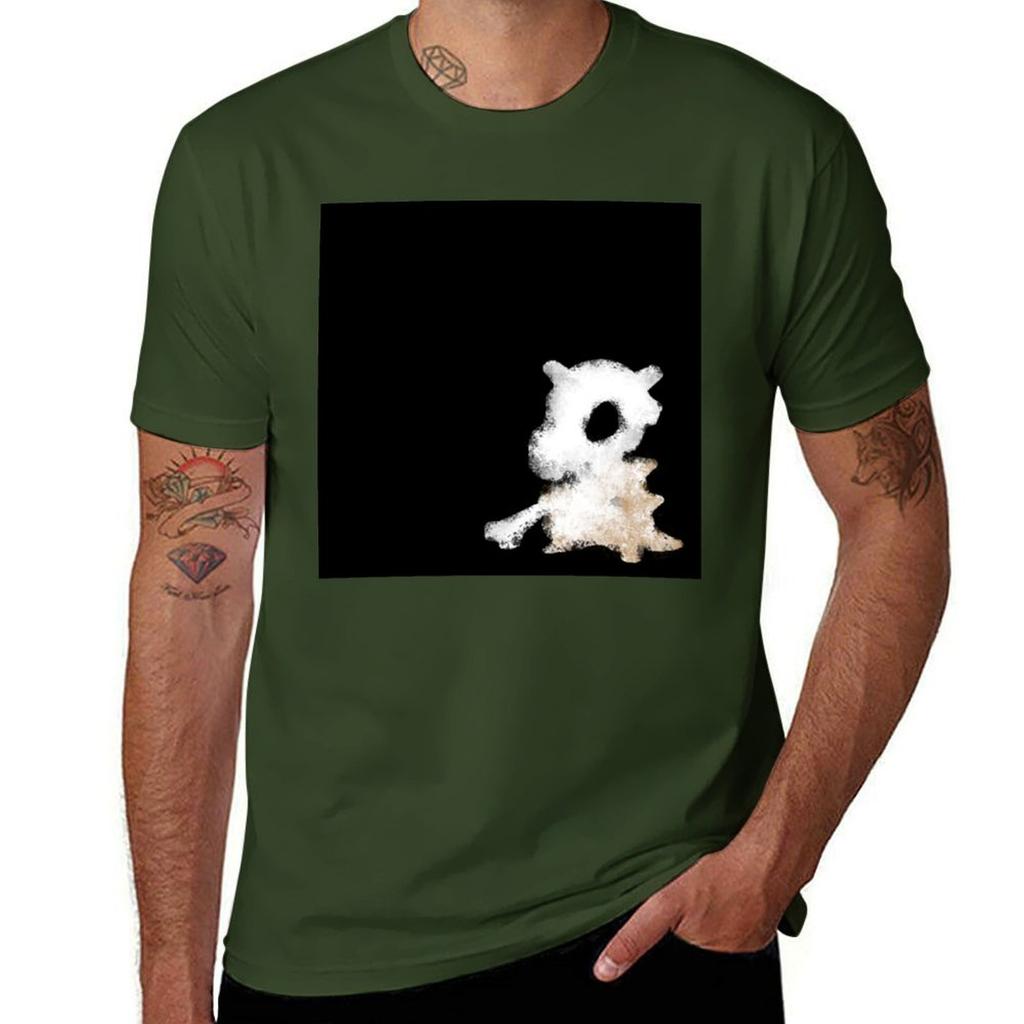 Lonely Cubone Tshirt Short Sleeve Tee Graphics Blacks Mens T Shirts Pack