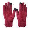 Guanti Invernali Touchscreen Unisex - Spessi, Antiscivolo, Dita Separate in Lana per Calore e Ciclismo