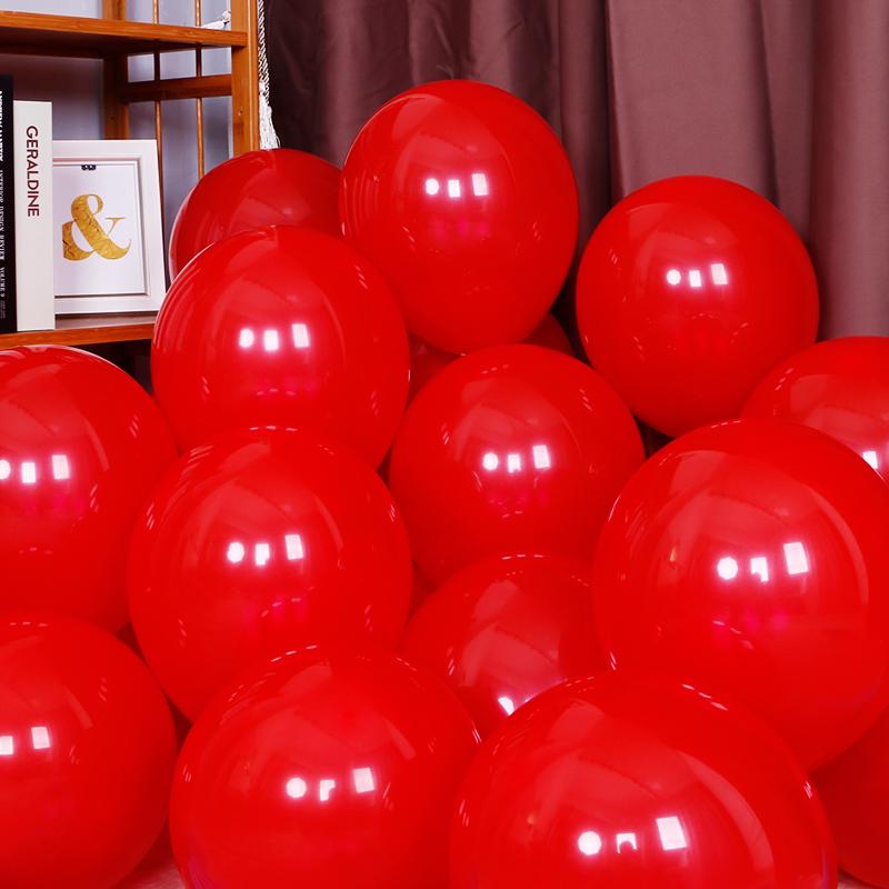 10-inch Red Latex Balloons for National Day, Mid-Autumn Festival, Weddings, Birthdays, and Party Decorations