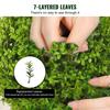 Artificial Topiaries Boxwood Trees, 24 inch Tall (2 Pieces), Ball-Shape Faux Topiaries Plant with Planters, Green Feaux Plant w/ Replaceable Leaves &