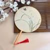 with Tassels Pendant Chinese Style Fan Handheld Group Fan Dance Performance Tuan Fan  Home Decor