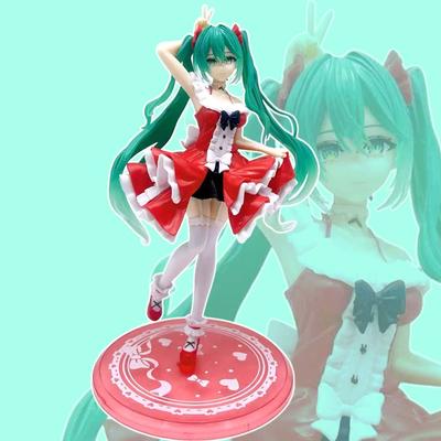 FURYU Original Anime Figure Hatsune Miku The Artist Bunny Girl Action Figure Toys for Kids Gift Collectible Model Dolls