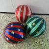 1pc 22inch Striped Star Aluminum Film Balloon, 2025 Home Decoration Balloons , KTV Mall School Wedding Decor Balloons