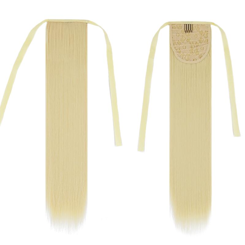 

LISI HAIR женский длинный прямой парик с хвостиком, наращивание волос, черный, коричневый, светлый, синтетический парик, на клипсе, натуральный, для повседневного использования