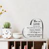 Dandelion Heart Commemorative Gift, Elegant Acrylic Mourning Gift Center DecorationFestival Statue Decorations
