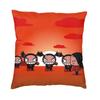 Pucca Modern Throw Pillow Cover Home Decorative Cartoon Character Cushion Case Double-Sided Printing Outdoor Cushion Pillowcases