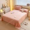 Newly Solid Color Soft Flannel Flat Sheet Winter Warm Home Bedding Bed Sheet for Single Double Bed Flat Bed Sheet Home Textile