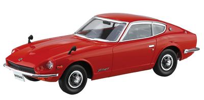 Aoshima Bunka Kyozai Seria The Snap Kit Nissan S30 Fairlady Z Czerwony Plastikowy Model do Składania (AOSHIMA) 1/32 Wstępnie pokolorowany 13-B