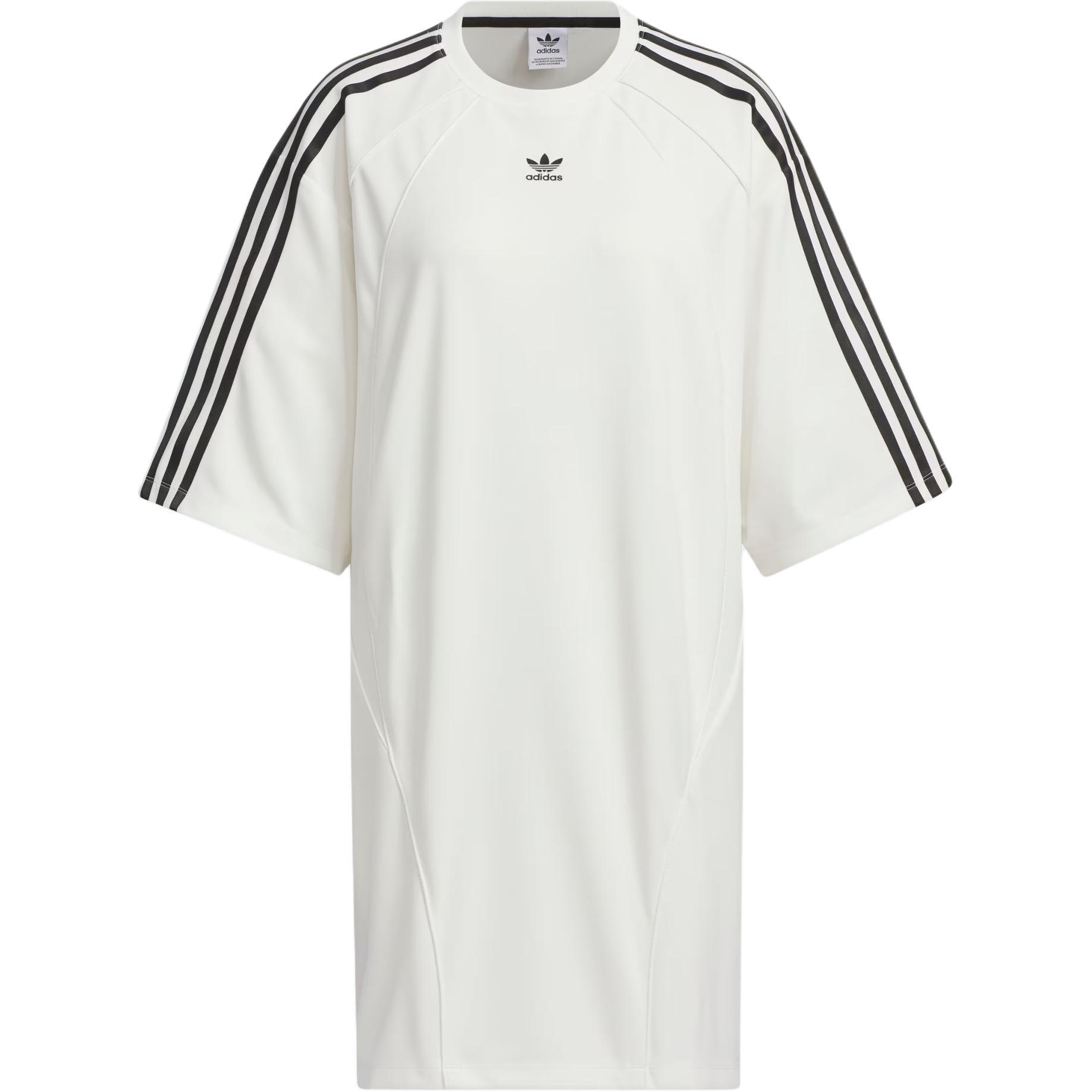 Adidas Originals Oversized TeeTEE DRESS Short Sleeved Dress Women s White JD5773 S