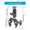 Heavy Duty Two Ball Joint Clamp For Camera Riggings Quick Release Positioning Adjustment On 13-50mm Stabilizers Rod