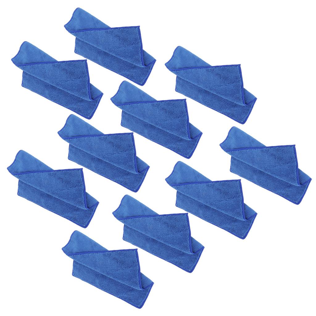 10 Stück 30x30cm Blaues Quadratisches Handtuch Saugfähiges Handtuch für Zuhause Badezimmer Sport