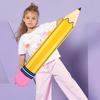 6 Pieces 27in Pencil Balloons Giant Pencil Blow Up Balloons PVC Large Photo Props For Back To School Kindergarten Preschool