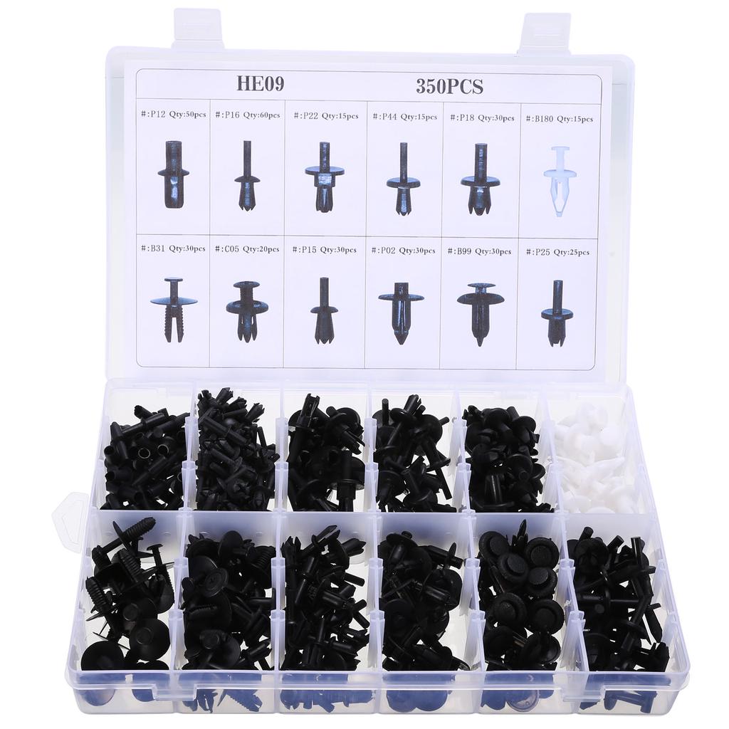 330Pcs Universal Automotive Push Pin Rivet Trim Clip Moulding