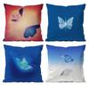 Anime Butterfly Pillow Case Anti-dustmite Pillowcase Invisible zipper silky short plush Sofa cushion cover