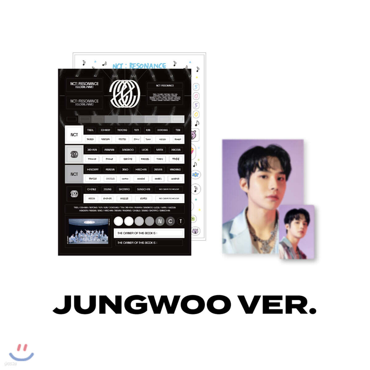 

[JUNGWOO] NCT Scrapbook Deco Sticker + Photo SET NCT : RESONANCE [GLOBAL WAVE] Beyond LIVE