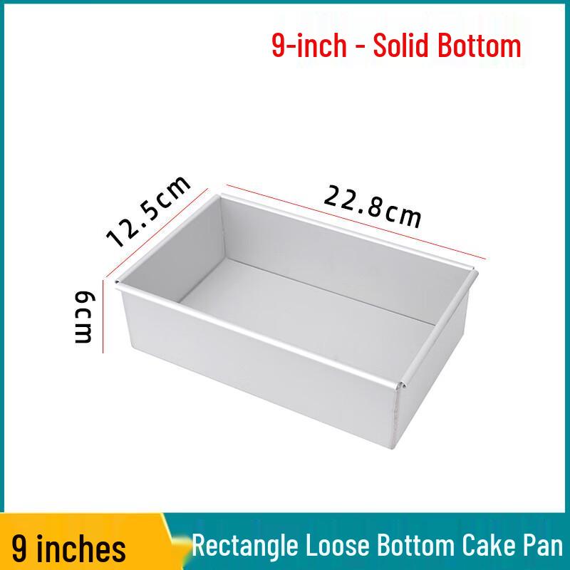 WS Rectangular Anodized Fixed Bottom Cake Pan