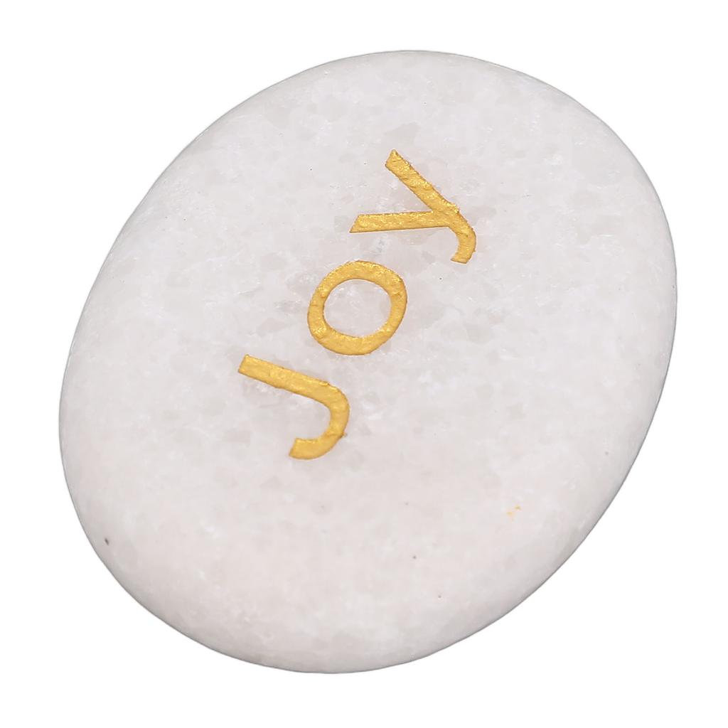 Inspirational Stone Engraved Letters Marble Stone for Encouragement Decoration Holiday Present
