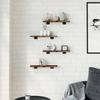 VidaXL Étagères Murales 4 pcs, Tablettes Suspendues avec Rangement, Étagères à Livres Flottantes, Décorations de Salon, 838195