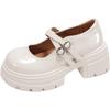 Vintage Mary Jane single shoes women's 2025 spring and summer new versatile small leather shoes college style jk platform big head single shoes
