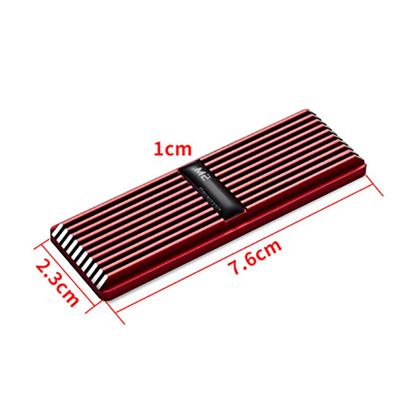 Radiator Heat Sink M.2 NVME NGFF SSD 2280 Solid Radiator Solid Passive Cooling HeatSink Aluminum Vest Heat Cooler
