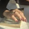 Women's Rainbow Enamel Drip Glaze Adjustable Ring: Fashionable, High-End, Versatile Index Finger Accessory.