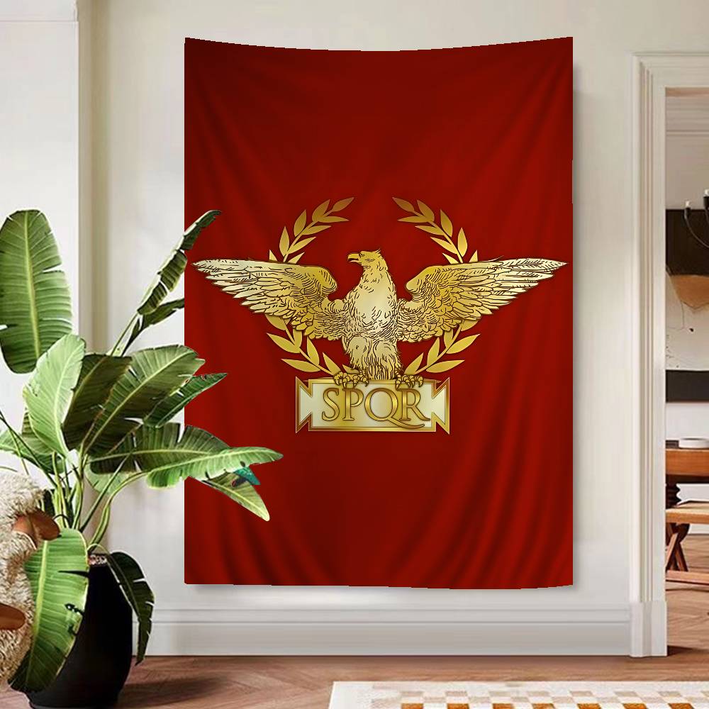 Roman SSPQR Cartoon Tapestry Art Science Fiction Room Home Decor Art Home Decor