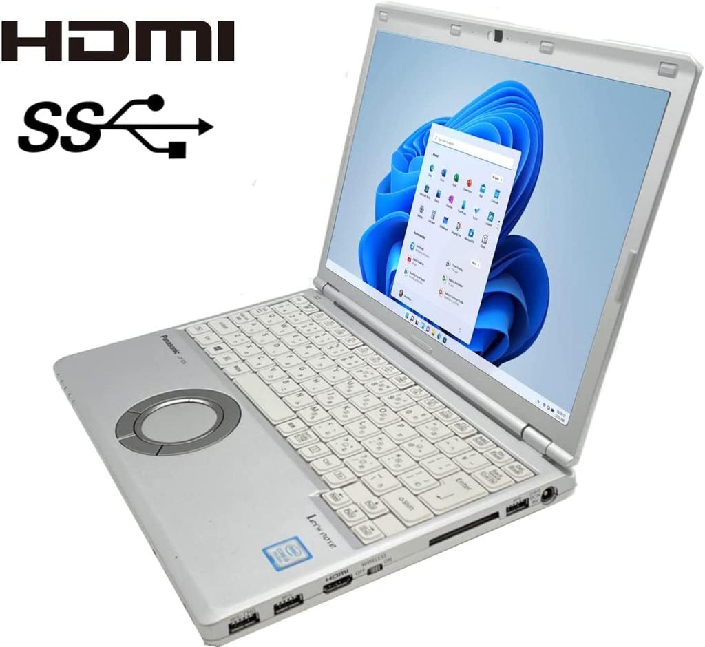 Refurbished Panasonic Note Laptop with Windows 11 Office 7th Generation Core I5 8GB 256GB and Wireless Ultra-Lightweight Let's CF-SZ6 Pro, 2019,