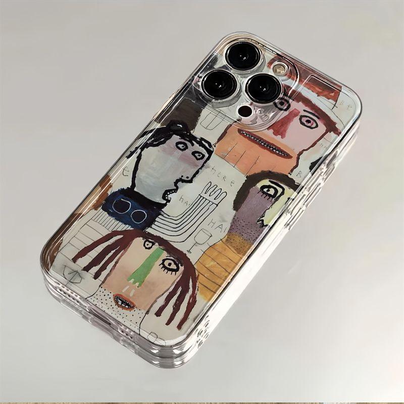 

Abstract Cute Ugly Doodle Phone Case For Samsung Galaxy S10 S20 S21 S22 S23 S24 S25 NOTE 10 20 ULTRA Clear Cover Samsung S10