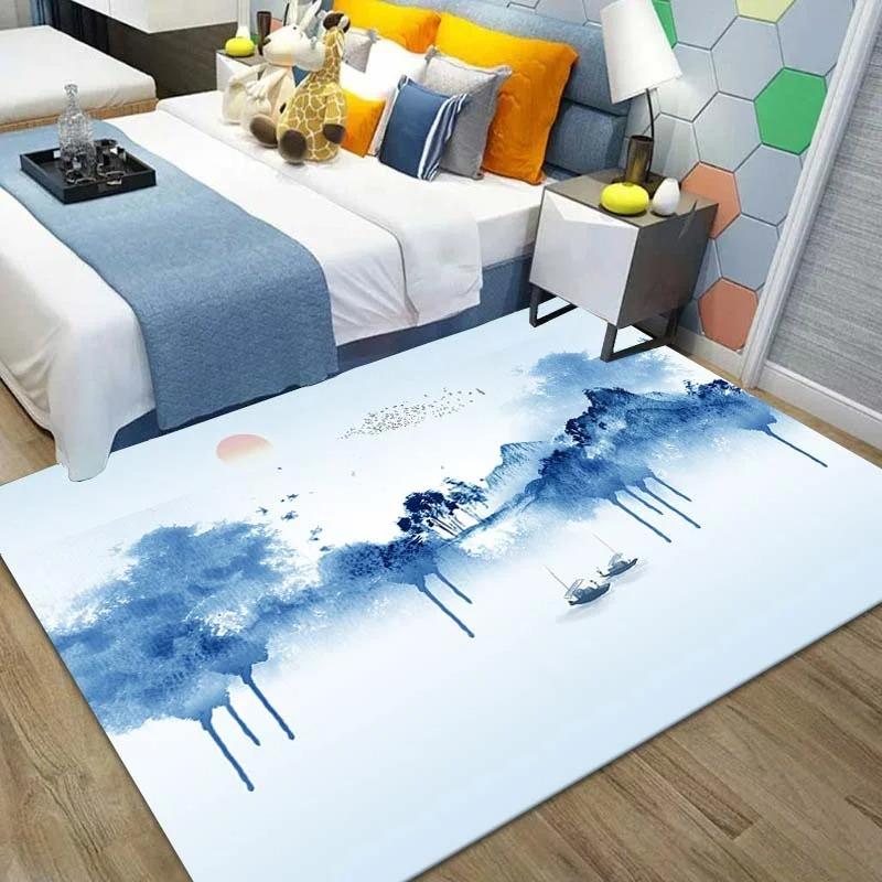 Chinese Ink Painting Floor Mats Door Decoration Home Living Room Floor Mats