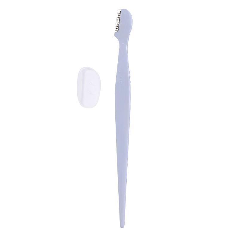 1pcs Eyebrow Razors, Straight Handle Eyebrow Makeup Tools Grooming Razors, Unisex Stainless Steel Hair Remover With Protective Cover