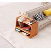 1Pcs 1: 12 Dollhouse Mini Cherry Wood Display Shelf Cabinet Miniature Storage Rack Doll House Furniture Model Toys