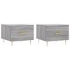 VidaXL Coffee Tables 2 Pcs Sonoma Grey 50x50x40 Cm Engineered Wood 829377