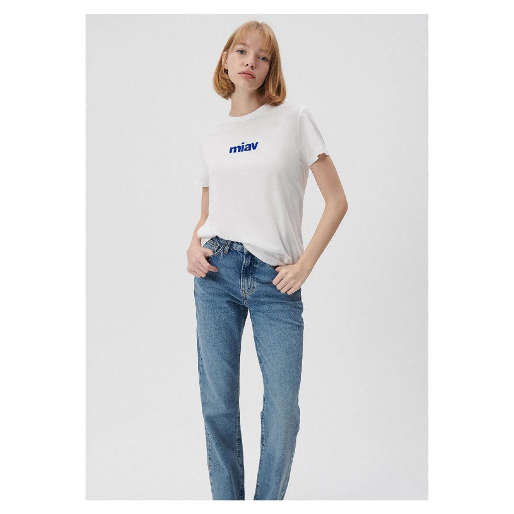 Biała koszulka Miav z nadrukiem Regularny krój / Normalny krój 1610622-620