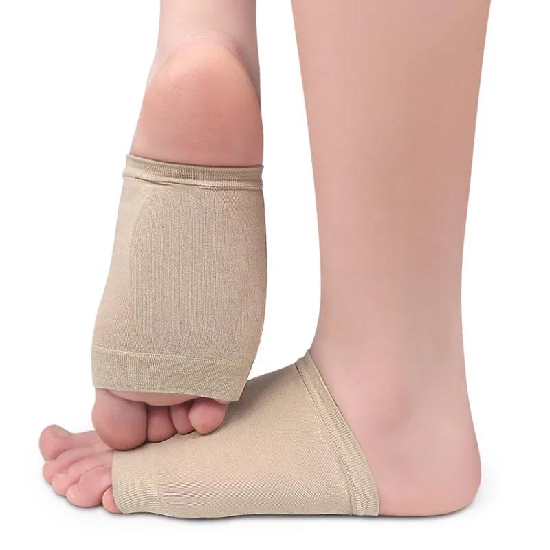 Podpora klenby Podložka na nohy Polštář Měkký Elastický Gel Silikon Přední část chodidla Vložka do bot pro Plantární Fasciitidu Plochou Nohu Úlevu od Bolesti Patní Ostruhy