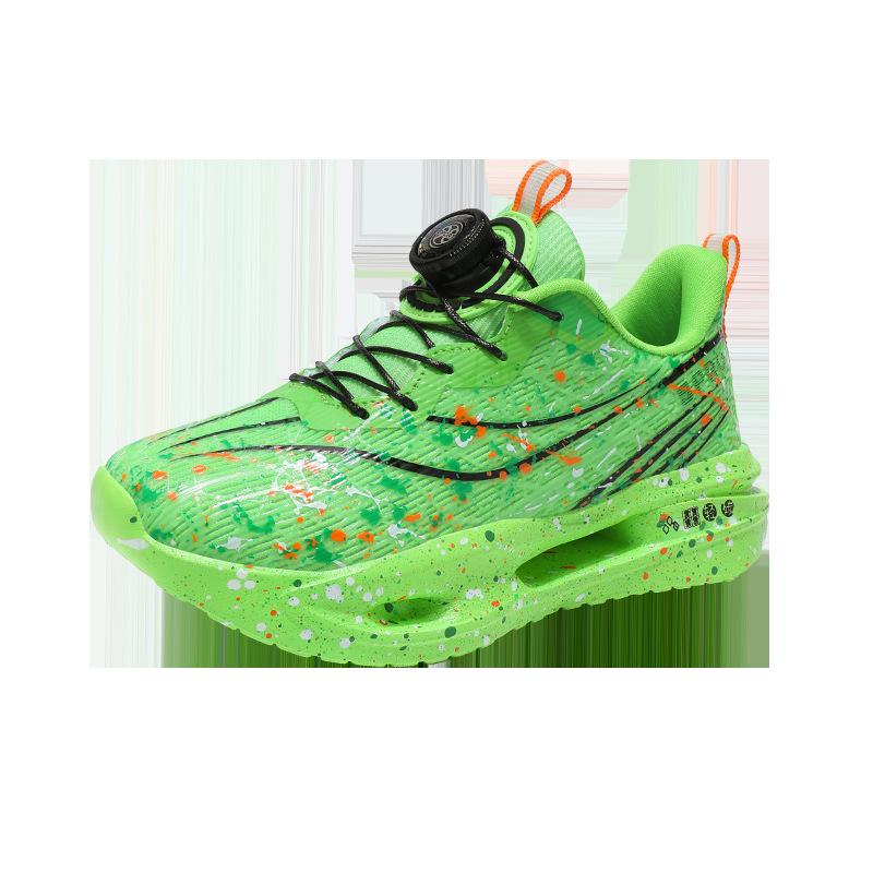 

Children s sports running shoes Carbon board running shoes luminous camouflage rotating buckle sports shoes Long-distance running exercise professi 40