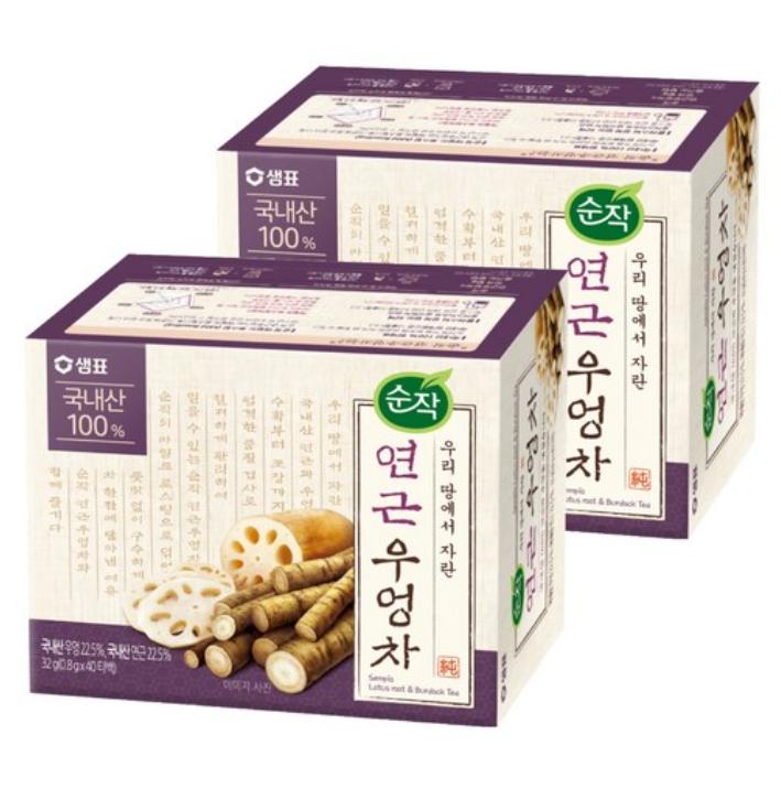 

Sunjac Чай з кореня лотоса та лопуха – 40 чайних пакетиків 2 box