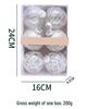 8CM Transparent Christmas Ball Set - New Style Christmas Tree Ornaments & Scene Decorations