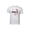 Letter Pattern Printed Crew Neck Straight Cut Short Sleeve T-Shirt Men Tops White CZ0592-100