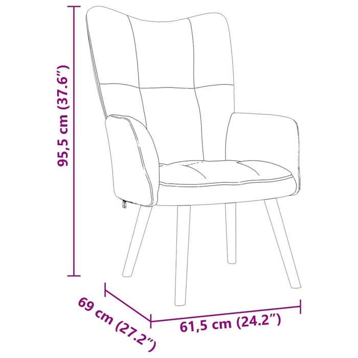 VidaXL Chaise de relaxation Noir Tissu, chaise, fauteuil relax, fauteuil relax en tissu, chaise de salon, chaise en tissu, 4016769