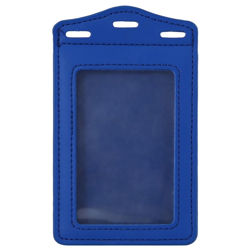 1Pc PU Leather Trifold Duty ID Card Holder Badge Holder for ID Name Card Business Name Tag Student ID Card