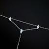 Modern Geometric Zirconia Womens Chain Bracelet With Electroplated Finish For Gift Travel