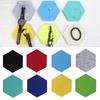 Toilet Stickers Hexagon Self Adhesive Wall Stickers Moisture-proof Heat-resistant Wall Decal DIY Anti Fouling Felt Wallpaper