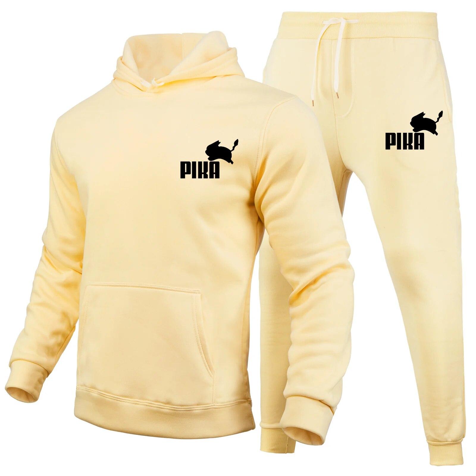 

Комплект с капюшоном Пика, женские толстовки, костюмы для уличного фитнеса, бега, модный спортивный костюм, весенне-осенний стиль, толстовка с капюшоном M