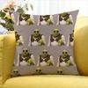Cartoon S-Shrek Movie Various Sizes Square Pillow Case For Car Home Bedchamber Decor