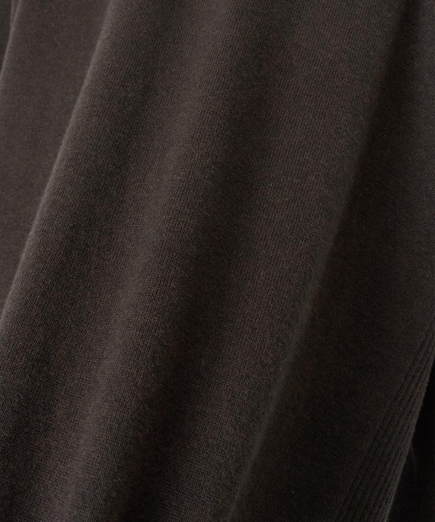 ANOTHER OFFICE WOMEN W. Whole Garment Crew-Neck Knit (Dark Brown)