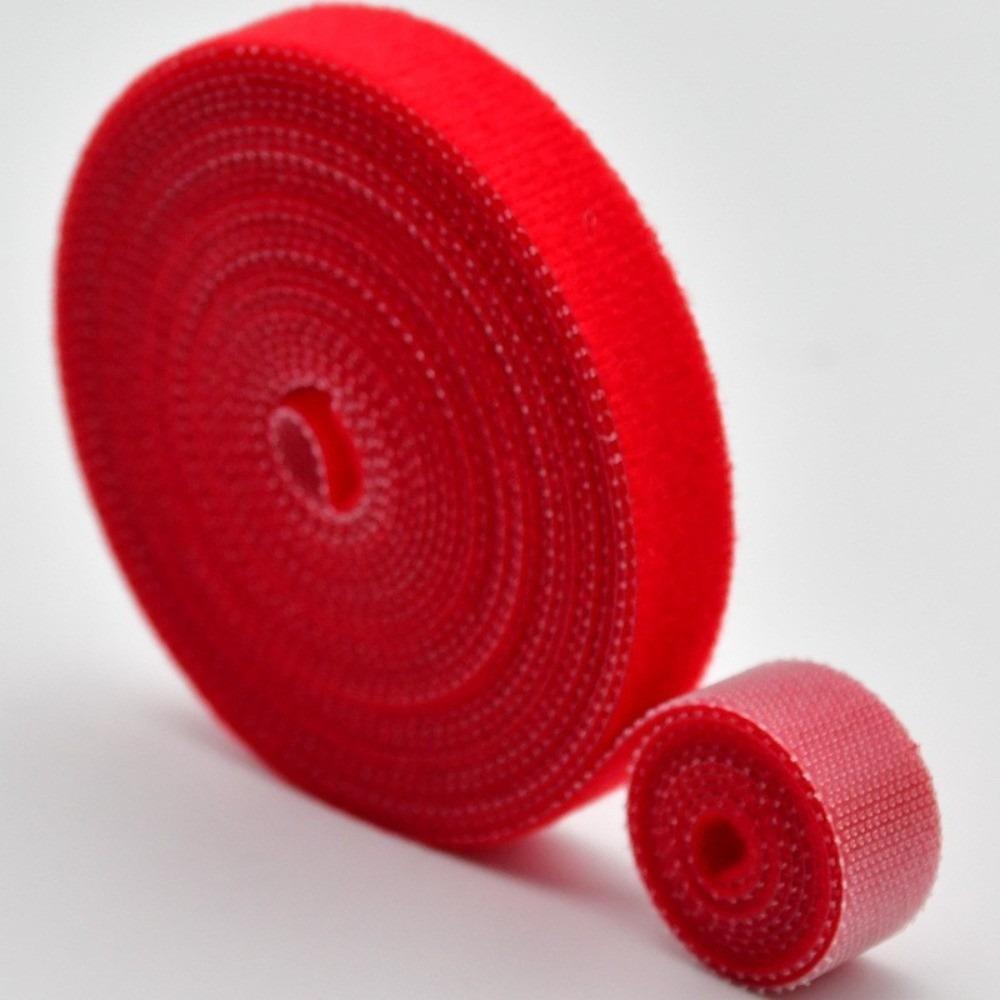 10M/Roll Double Side Hook and Loop Tape 10/12/14.5/20mm Green Garden Tape  Cable Management