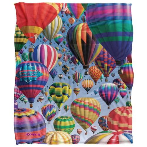 Royce McClure Silky Hot Air Balloon Supersoft Blanket