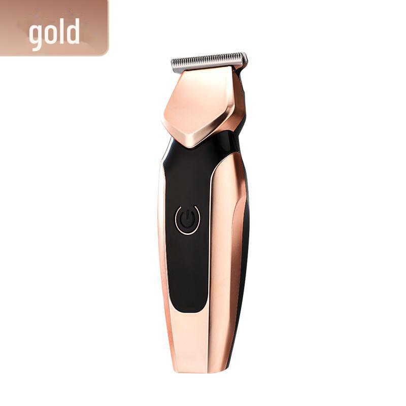 

Электрическая машинка для стрижки волос и бритва для парикмахерских и лысых стилей золотой
