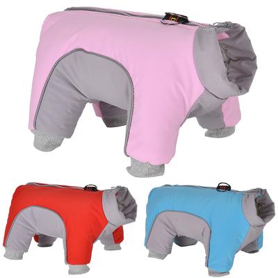 Small Medium Dogs Warm Clothes Waterproof Winter Thicken Fleece Pet Puppy Cats Jumpsuit Reflective Chihuahua Jacket Coat Outfit