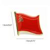 Fashion Cartoon Rectangle Badge Pin Brooch Holiday Gift Soviet Flag Brooch Badge Meaningful Backpack Accessories